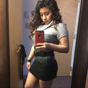 Ombré sweater dress